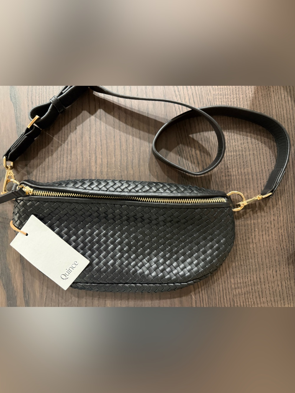 NWT Quince - Sloane Handwoven Sling Bag